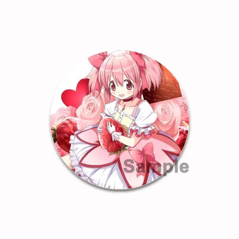 32/44/58 мм Puella Magi Madok Magica Pins Милая аниме-фигурка Akemi Homura Kaname Madoka Брошь Значок Рюкзак Обувь Ювелирные изделия Аксессуары