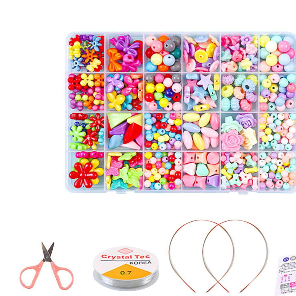 Бусины с большим отверстием Разноцветные Акрил Браслет Ожерелье Изготовление украшений Поделки