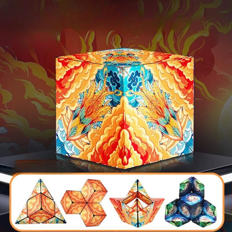 2024 Infinite magnetic cube 3D three-dimensional geometric cube children's thinking exercise educational toys
