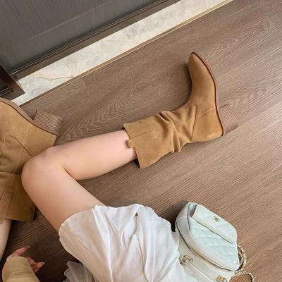 Модель из коровьей кожи~ натуральная кожа маленькие мужские с внутренним увеличением высоты 8 см ботинки Мартин женские толстый каблук тонкие западные средней высоты короткие ботинки на платформе