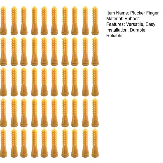 50 шт. Пальцы для ощипывания курицы, аксессуары для машины для удаления перьев и шерсти птицы, резиновое ощипывание