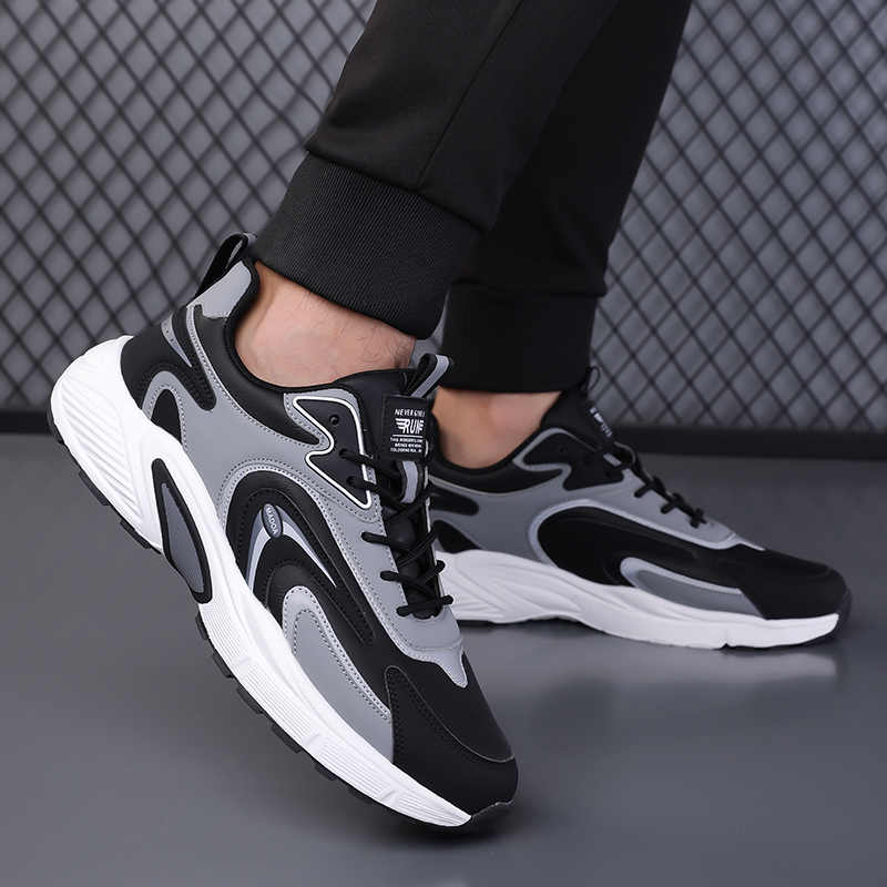 Autumn Thick Sole Vulcanization Woven Gym Shoes Man Chinese Sneakers Sport New Season Clearance Special Offers Play
