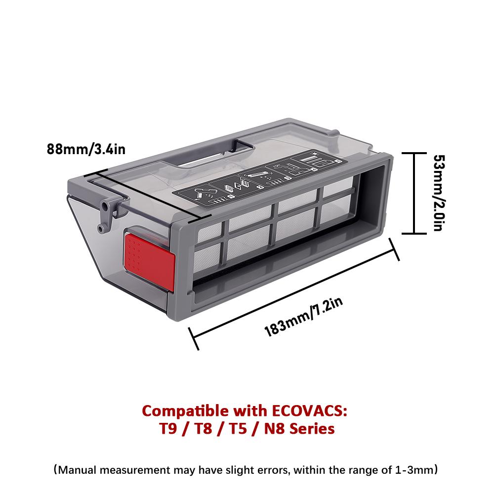 Пылесборник для робота-пылесоса ECOVACS Deebot OZMO T8 T5 N5 N8 T9 DJ65 DX55 Запчасти для пылесборника