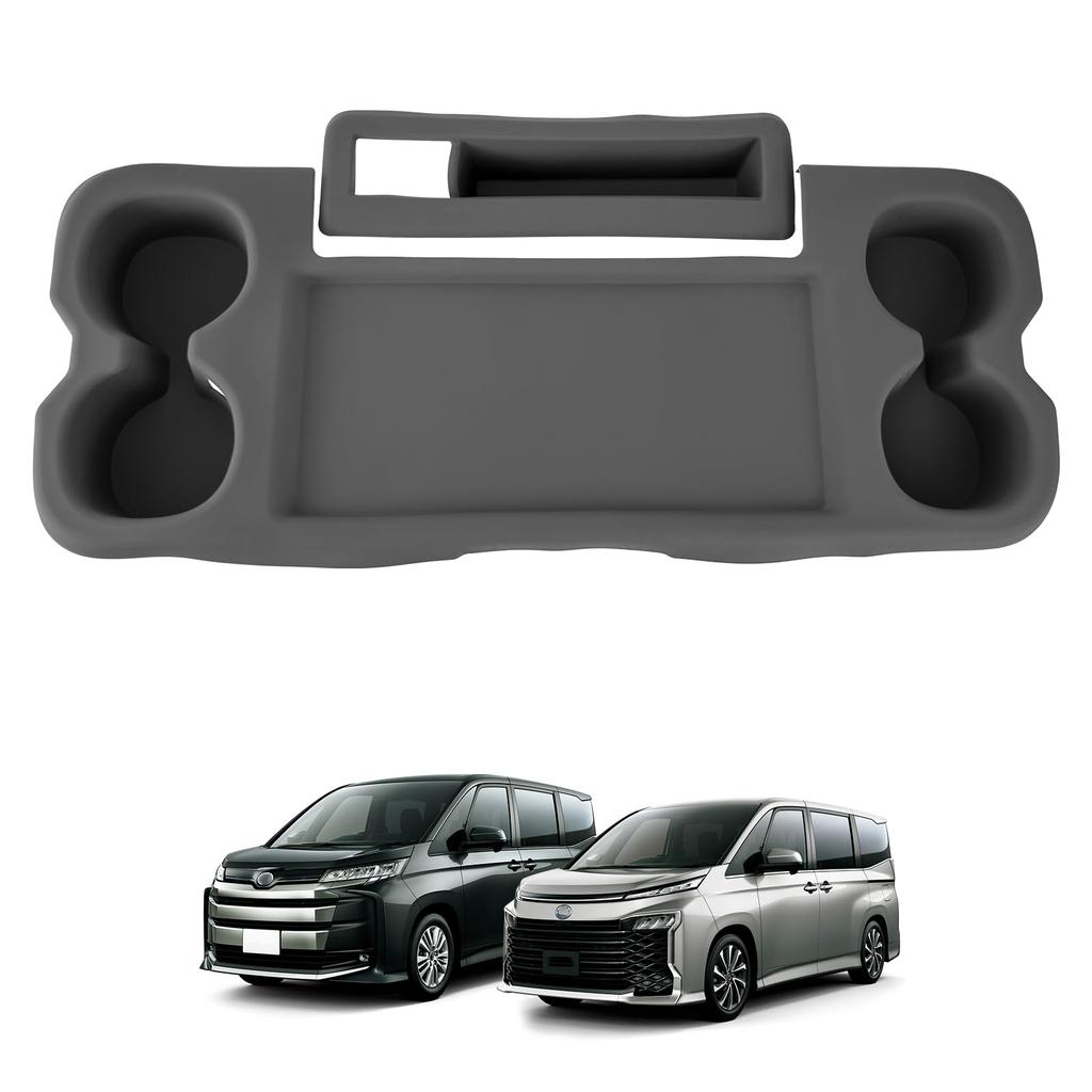 TELLIKA Rubber Table Mat with Drink Holder Cover for New Large Foldable Side Table Panel Rear Center Table Cup Holder Second-Row Noah/Voxy (90 Series)