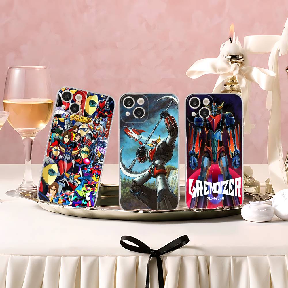 UFO R-Robot G-Goldorak For IPhone 17 16 15 14 13 12 11 Pro Max Plus Phone Case High End Silicone
