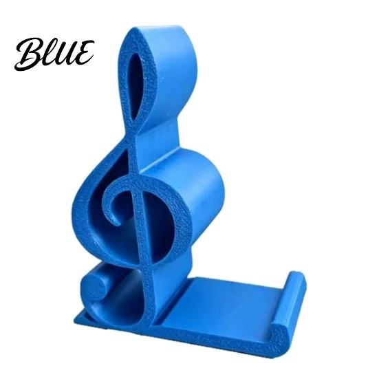 Treble Clef Art Ornament Cell Phone Holder Musical Note Design Desktop Music Teacher Appreciation Gift Stand Decorative for Home Office Artistic