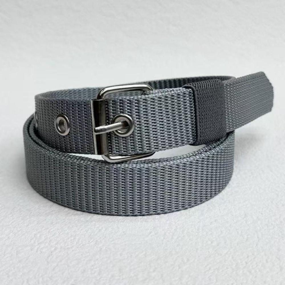 Super Durable Canvas Belt Porous Design Needle Buckle Belt Casual Women Waist Belt Daily Workwear