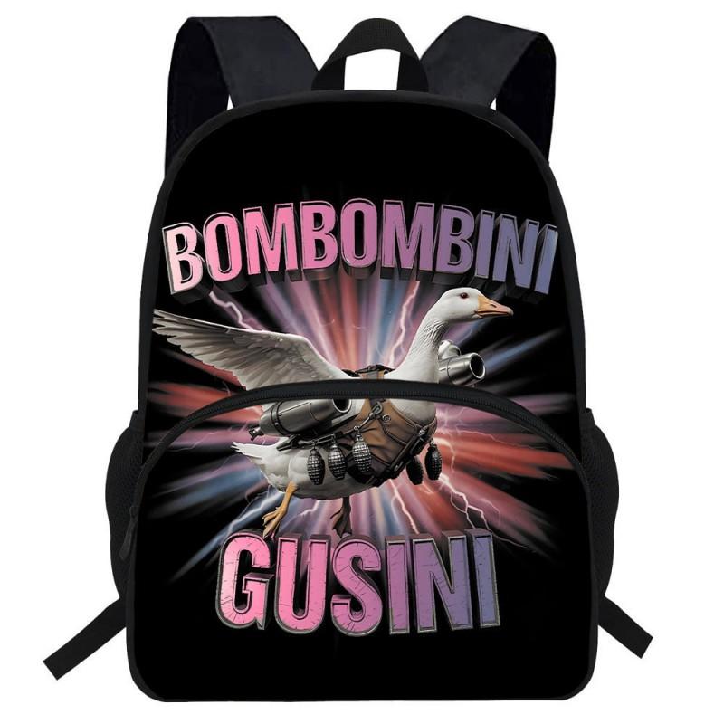 Kids Backpack With Cartoon Print Lightweight School Bag Elementary Students Breathable Oxford Fabric Anti-Strain Ergonomic