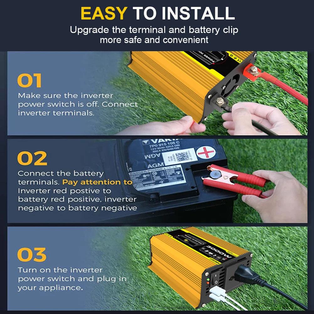 Автомобильный инвертор AC В Автомобильный инвертор DC В Вт Источник питания