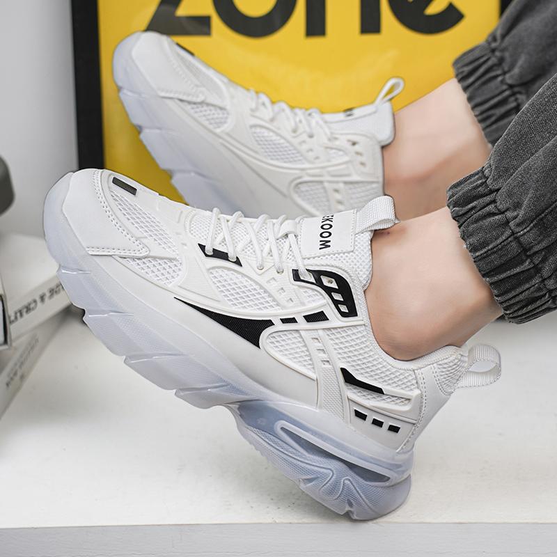 Fashion Men Sneakers New Casual Sneakers Men's Platform Thick Soled Anti Slip Comfortable Running Fashion Brand Versatile Trendy Shoes
