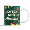 Mug - Noël Maxine - Ceramic - Front/Back Print - 325 Ml - Green