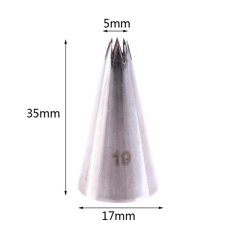 19# Small Piping Nozzle Cupcake Pastry Nozzles Cake Decorating Tips Baking Tools