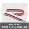 LMN1 2026 Hot VOLKSWAGEN 3D ABS New R Badge Rear Trunk Emblem Car Stickers Decal For VW Volkswagen Golf 6 7 8 GTI MK6 Mk7 MK8 Car Sty