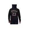 Jordan Kids Fitted Hoodie Pullover Long Sleeve Sweatshirt Spring/Summer 2023 Kids Tops Black FV5653-010