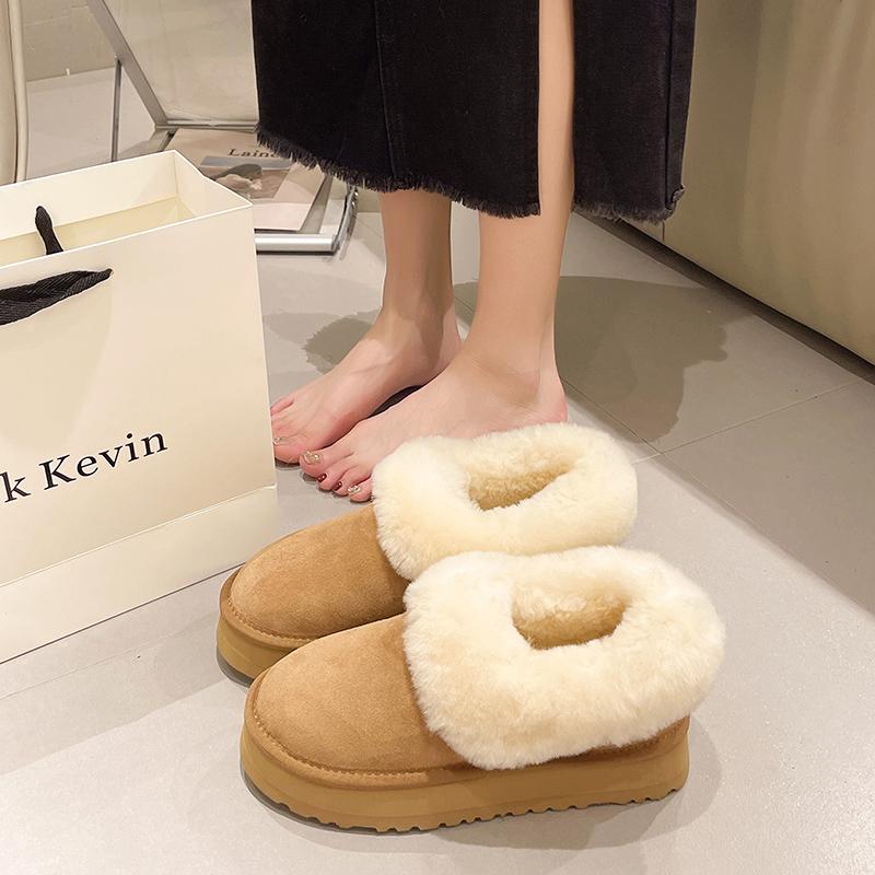 Женские зимние ботинки, мягкие полусапожки, зимняя теплая обувь с хлопковой подкладкой