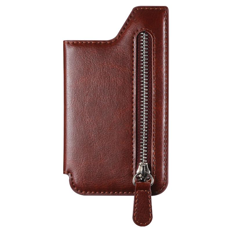 Многофункциональный клейкий держатель для карт телефона и подставка на молнии