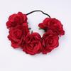 Богемный венок из роз, повязка на голову для вечеринки на Хэллоуин