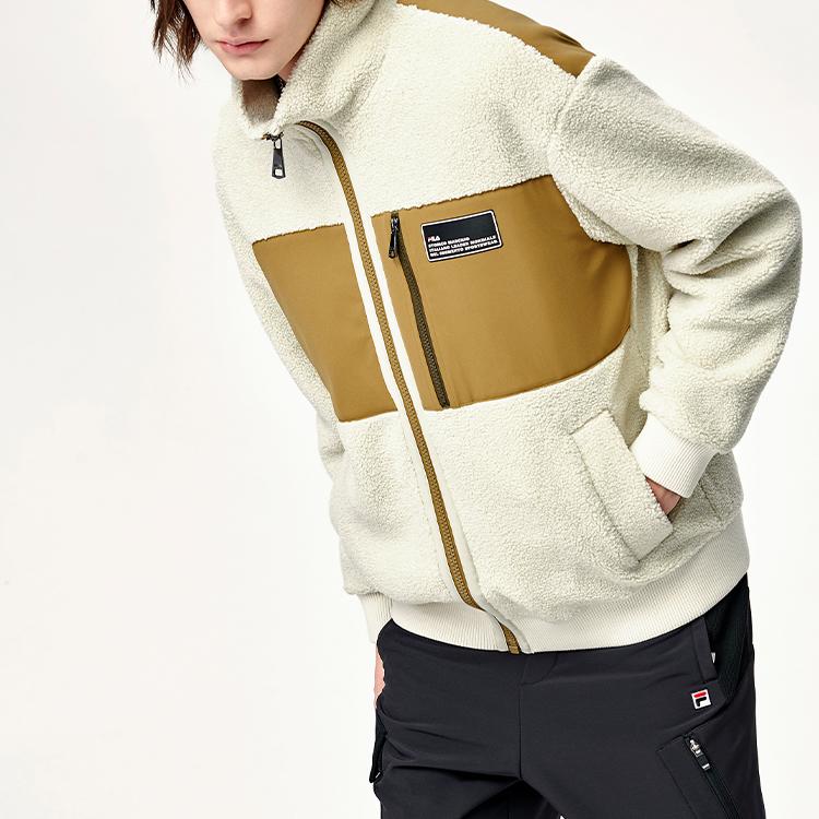 Fila Повседневная куртка на флисовой подкладке для мужчин, верхняя одежда, светло-зеленая F11M148501F-LG