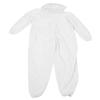 OnePiece Beekeeping Suit Protective Clothes with Dual Zippers Beekeeping Supplies White