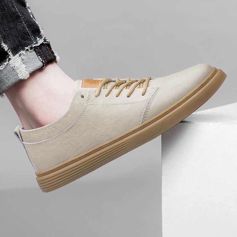 Fashion Mens Fashion Skateboard Footwear New Spring Autumn Sports Casual Shoes Genuine Leather Men Tenis Masculino Man Business Sneakers