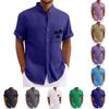 Men'S Casual Loose Short Sleeved Printed Shirt With Fashionable Top