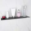 Wall Mount Bathroom Floating Shelf Punch Free Adhesive Heavy Duty Aluminum Alloy Multi-functional Storage Rack Holder Organizer Home Supplies