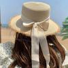 Летняя шляпа с широкими полями и бантом из рафии, ручной работы, для пляжа на море, защита от солнца для лица, соломенная шляпа