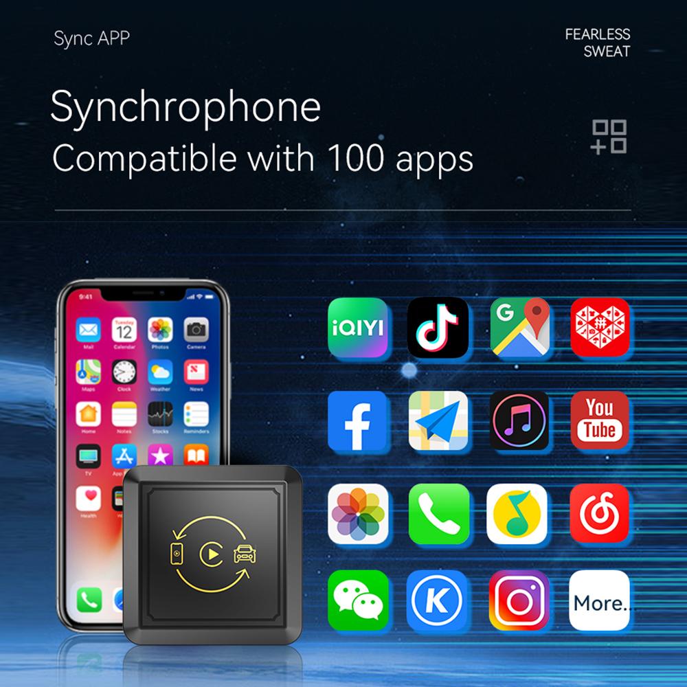 2in1 Wired To Wireless CarPlay Android Auto Adapter for OEM Car Stereo Plug and Play Smart Box Support Netflix For Mazda Toyota