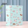 Photo Album Mini Printed Fabric Slip-In Album, Portable Floral Print Scrapbook with Transparent Sleeve Pages, Lightweight Soft Touch Pocket Memory for