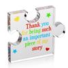 Creative Irregular Acrylic Puzzle Graphic Plaque Graduation Season Thank You Teacher Blessing Plaque Office Desk Decoration Gift