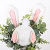 Resurrection Rabbit Decorative Potted Plant Tabletop Ornament Wreath Pendant Easter Cartoon Theme Simulation Plant Door Hanging
