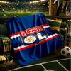 Olympique Football Crest Blanket Lightweight Ideal Bedding Blanket Perfect for Travel, Camping, Living Rooms, Offices, Sofas, Fan Christmas gift
