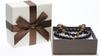 COAI Tiger Eye and Black Tourmaline Power Stone Bracelets for Increased Fortune and and Set of 2 Protection, Men's, Women's, Couples' Sizes,