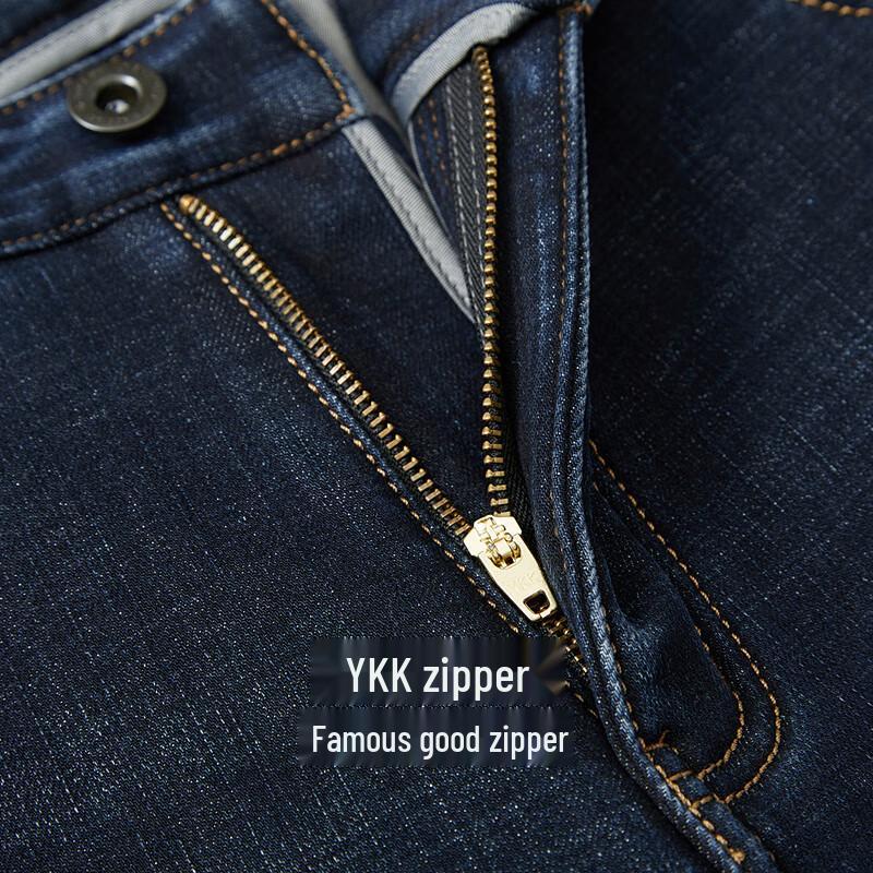 Мужские повседневные джинсы стрейч на плюшевой подкладке Hongdou