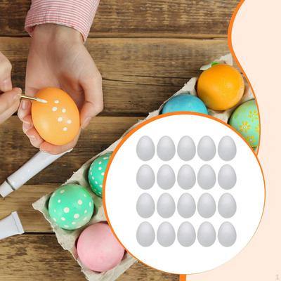 Пенопластовые яйца Пасха Универсальные DIY Раскрашивание Украшения для Рождества Наполнители для корзины Детское творчество