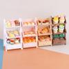 Miniature Mini Flower Stand Shelf Play House Toy Model Mini Simulation Scene Doll House Dessert Knickknack