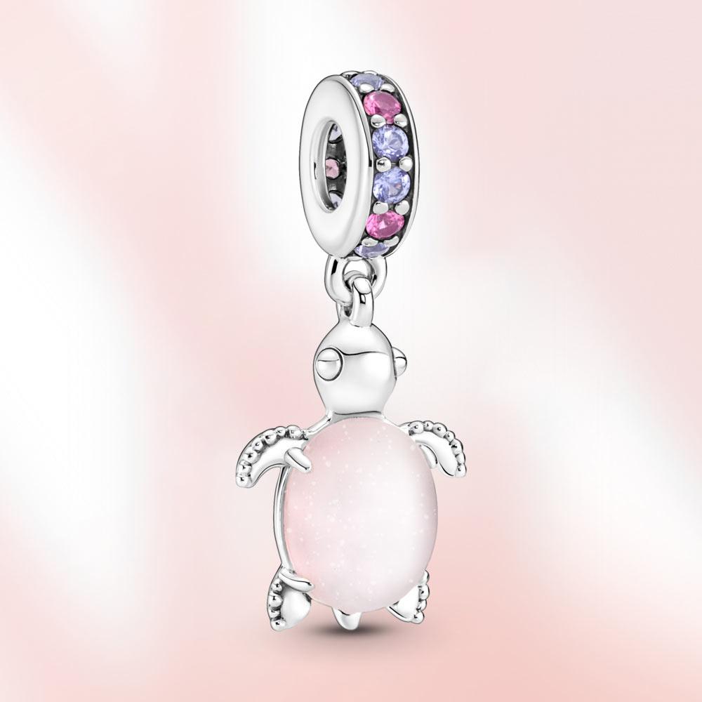 Подвеска S925 стерлингового серебра мурлок бусина геройкросс кулон муранское черепаха подходит оригинальный браслет женский подарок