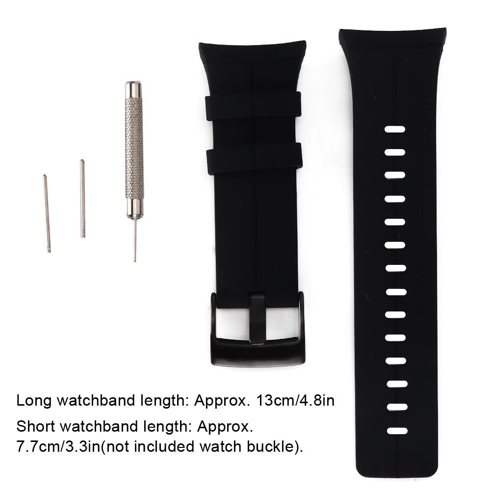 Outdoor Silicone Watchband Watch Strap Replacement Accessory for SUUNTO SPARTAN ULTRA
