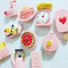 Мини-кухонные принадлежности, милая девушка, серия, креативный смоляной магнит на холодильник, имитация еды, мороженого, наклейка, украшение, подарок