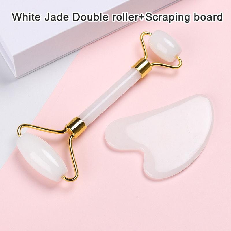 Jade Roller Gua Sha Board Anti Aging Face Massage Beauty Care Slimming Tools