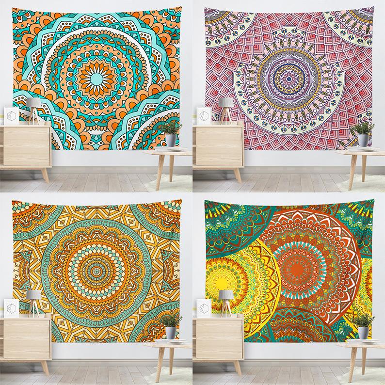 Мандала настенный гобелен диван фон ткань обои гобелен студенческое общежитие украшение гобелен украшение