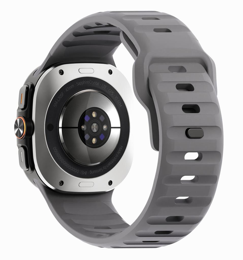 Совместимый силиконовый спортивный ремешок с обратной пряжкой для Samsung Galaxy Watch7 Ultra 47 мм