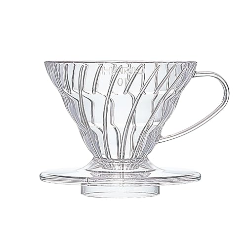Hario V60 Прозрачная капельница 01 Прозрачная для 1–2 чашек кофе Ручная капельница Сделано в Японии VDR-01-T