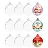 Pack Of 12 Sublimation Ornament Heat Transfer Round Hanging Pendant Christmas Tree Decorations Festives Accessories