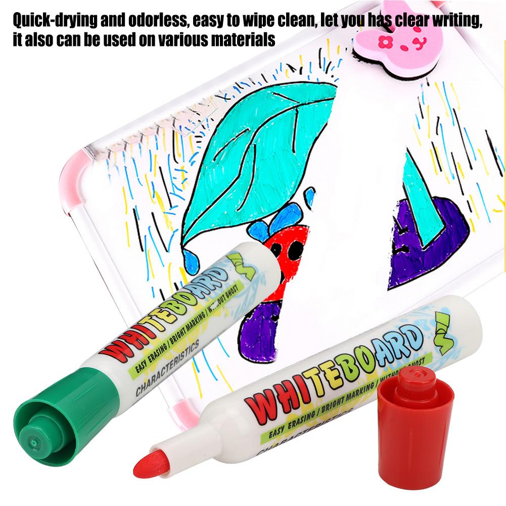 12 цветов, легко стираемые, самодельные детские маркеры, набор жидких меловых ручек