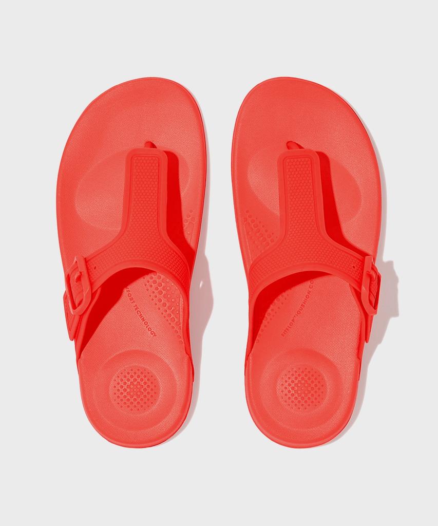 Шлепанцы Fitflop Eye Cushion с пряжкой Неоново-оранжевые