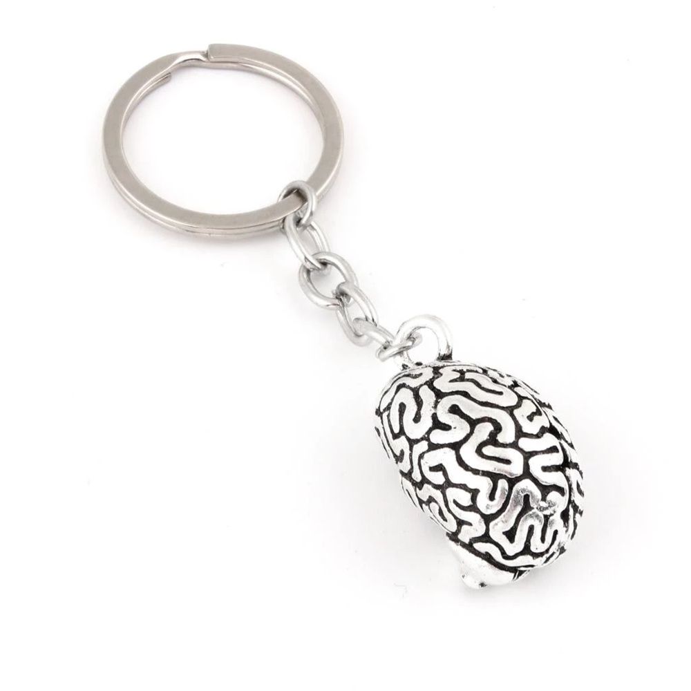 Jewelry Bag Pendant Car Keyrings Brain Key Holder Bag Hanger Human Cerebrum Keyring 3D Keychain