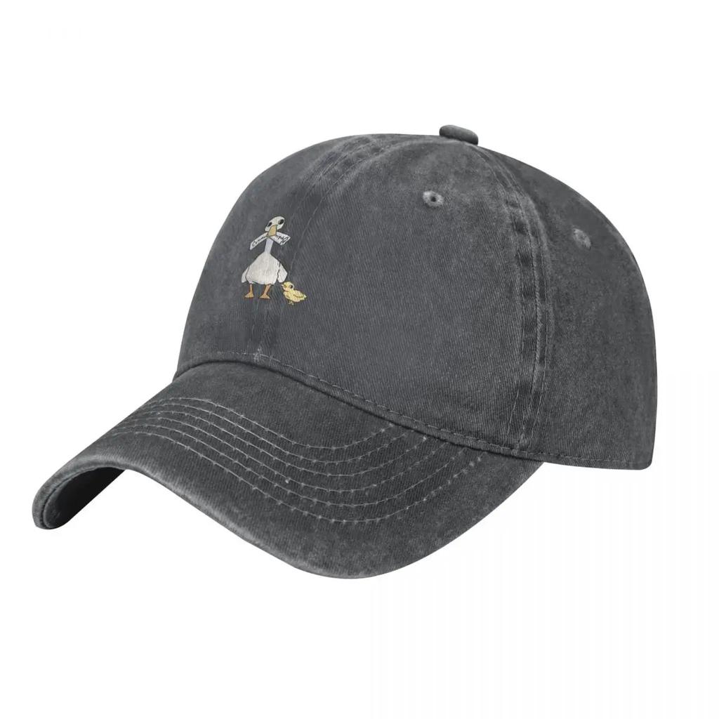 Howard the Duck with duckling Baseball Cap Vintage derby hat Golf Hat Icon Womens Hats For The Sun Unisexs