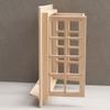 16 Grids Dollhouse Window Model Wooden Square Windows Model Miniature House Decor  For DIY Toys