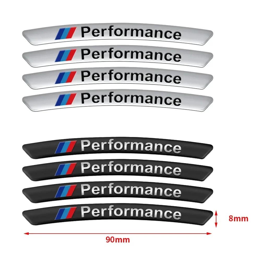 4 шт. Для BMW E90 E91 E92 E93 E60 E61 F10 F30 F07 E63 E64 F12 F13 X1 X3 Алюминиевый Значок Автомобиля Стиль Ступицы Колеса Диски Декор Наклейки
